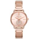 Michael Kors Ladies Portia Rose Gold Watch - MK3640